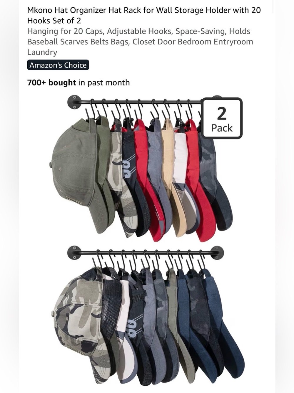 Hat orangizer/hanger